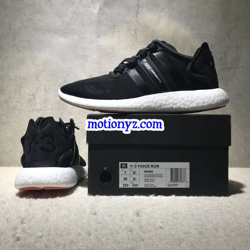 Real Boost Adidas Y3 YOHJI Run 3 M Reflective Black Grey